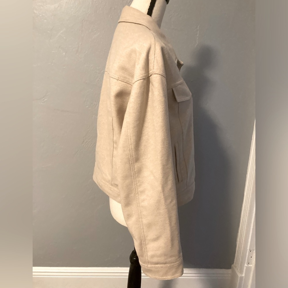 Mango Chaqueta cropped wool jacket - Picture 3 of 10